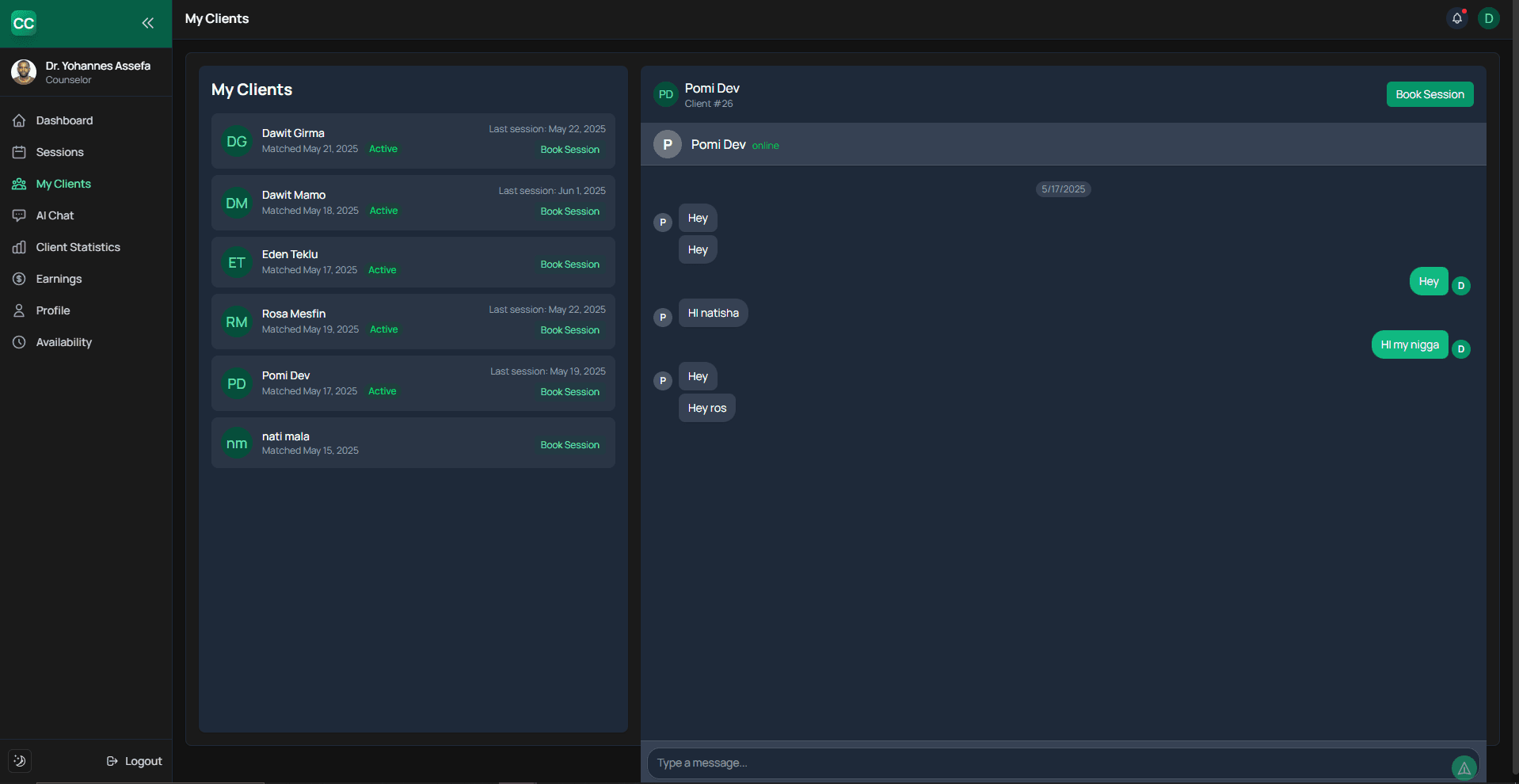 Counselor Connect Platform thumbnail 5