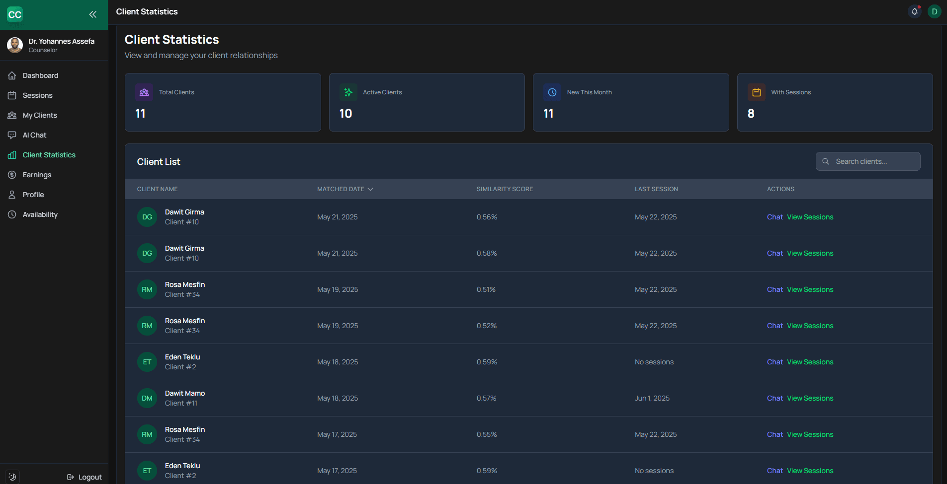 Counselor Connect Platform thumbnail 6