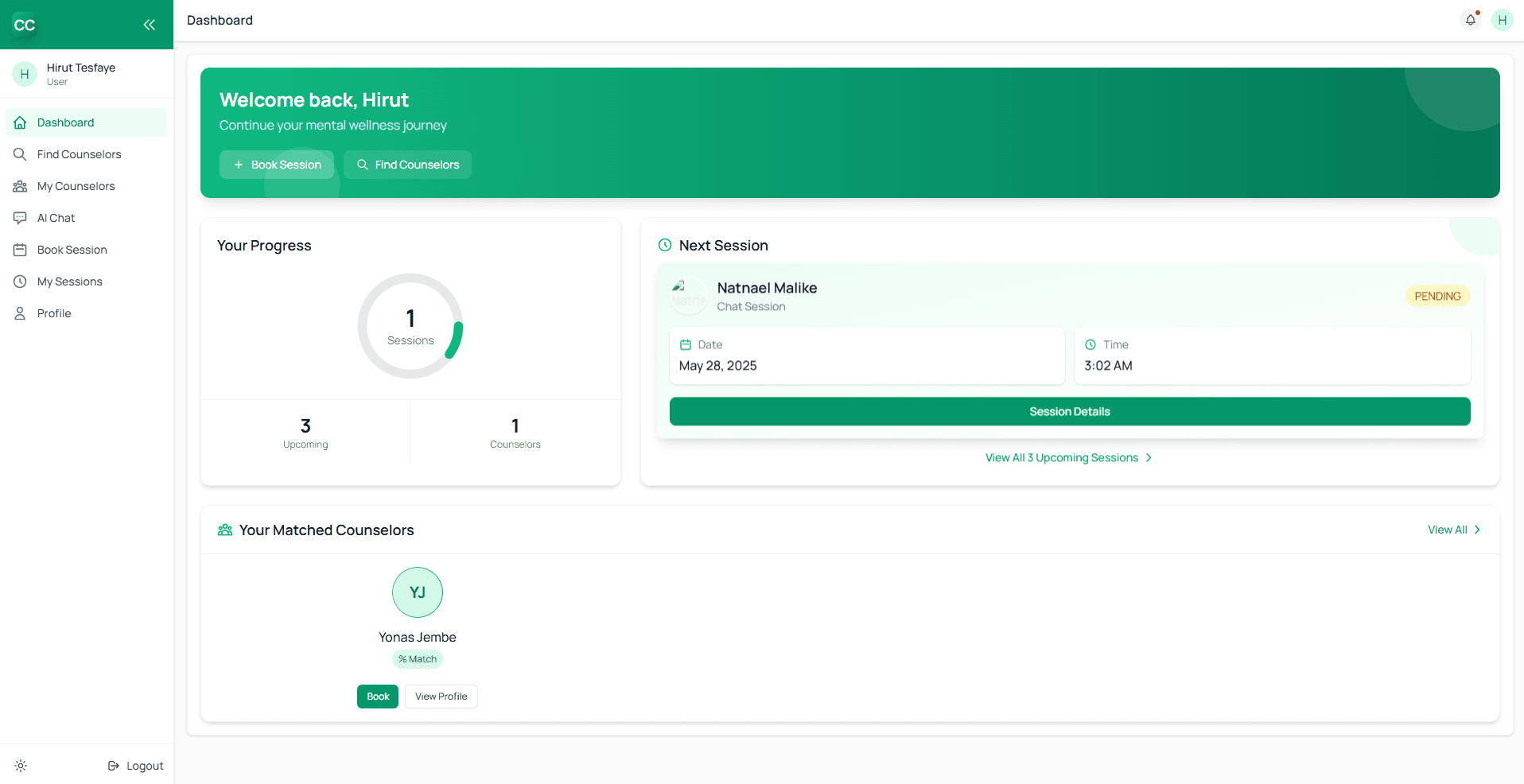 Counselor Connect Platform screenshot 1